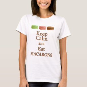 静保食べかなマカロン Tシャツ