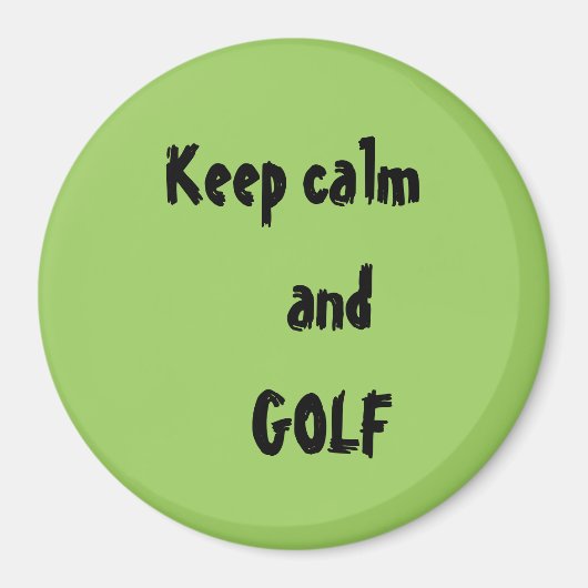 静保・ゴルフ引用文 マグネット (正面)