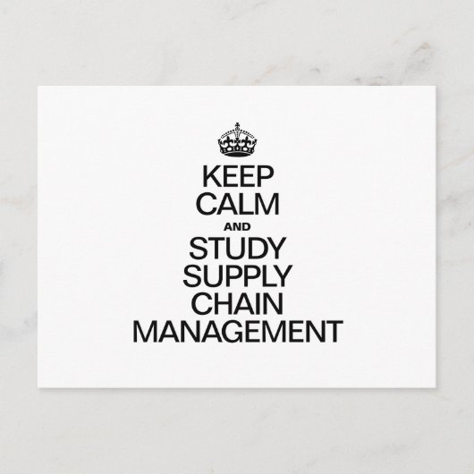 静保・勉強のサプライチェーン管理 ポストカード (正面)