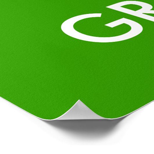 静保・環境にやさしいことをしようポスター |カスタマイズ可能 ポスター (角)