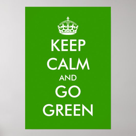 静保・環境にやさしいことをしようポスター |カスタマイズ可能 ポスター (正面)