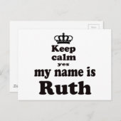 静保Yes私の名前はルース ポストカード (正面/裏面)