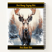 静威厳のあるかな冬の湖を眺める ノートブック (裏面)