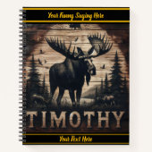 静威厳のあるかな森の中を歩く ノートブック (正面)