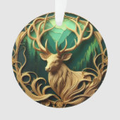 静威厳のあるかな森の中を眺めながら立つ オーナメント (正面)