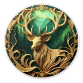 静威厳のあるかな森の中を眺めながら立つ セラミックノブ (正面)