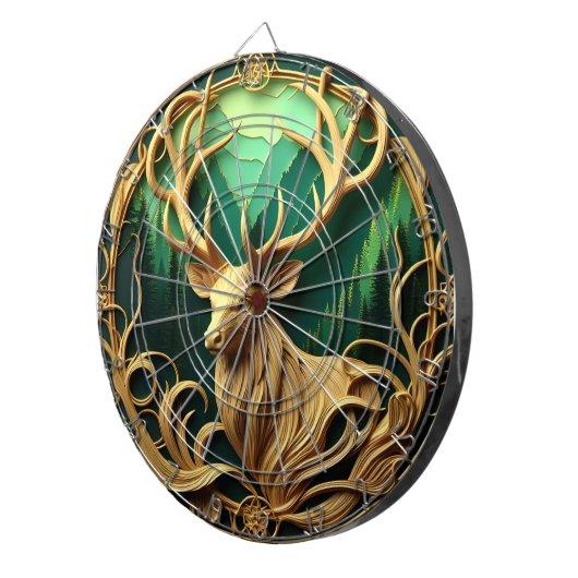 静威厳のあるかな森の中を眺めながら立つ ダーツボード (正面右)