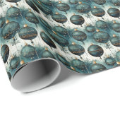 静威厳のある度:緑と金ゴールド ラッピングペーパー (ロールコーナー)