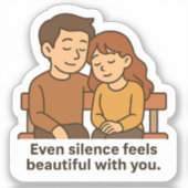 静寂が美感じしい シール (正面)