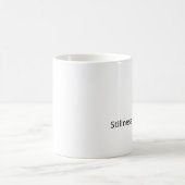 静寂が許される - 安らぎの再保証 コーヒーマグ コーヒーマグカップ (中央)