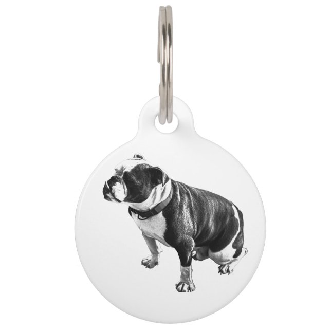 静寂さで知られる ペット　ネームタグ (正面)