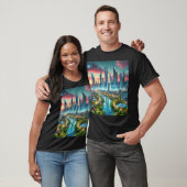 「静寂と広大:ランドスカのインスピレーション Tシャツ (ユニセックス)
