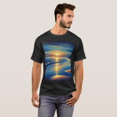 「静寂と広大:ランドスカのインスピレーション Tシャツ (正面フル)