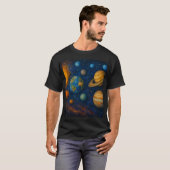 「静寂と広大:ランドスカのインスピレーション Tシャツ (正面フル)