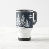 静寂なる冬の美しい樹木 トラベルマグ – 15oz (正面右)