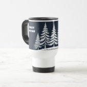 静寂なる冬の美しい樹木 トラベルマグ – 15oz (正面左)