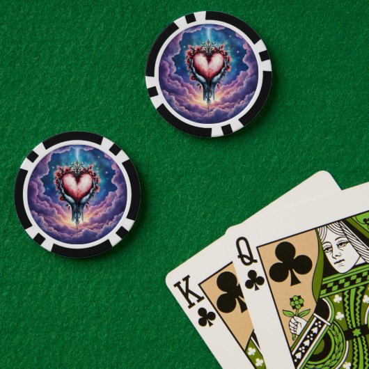 静寂なる魔法の心 ポーカーチップ (ポーカーテーブル (ダブル))