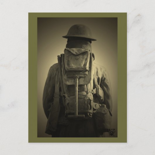 静寂に暗くなる – C.E. Dyer ポストカード (正面)