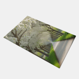 「静寂に足を踏み入れる – ネイチャーズトンネル ドアマット