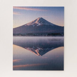 静寂の富士山 - 湖面に映る幻想的な風景 ジグソーパズル