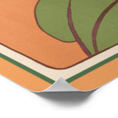 静寂の時アールヌーボー ポスター (角)