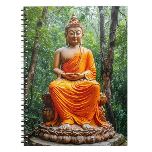 静寂の森:仏陀の聖域 ノートブック (正面)