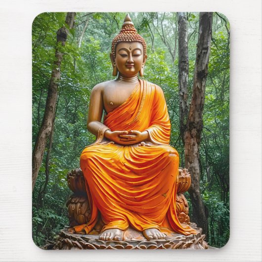 静寂の森:仏陀の聖域 マウスパッド (正面)