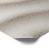 静寂の波 – ミニマリスト砂の模様ポスター ポスター (角)