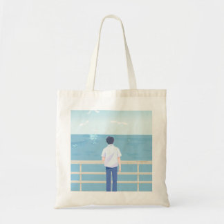 静寂の海 (男性用) トートバッグ