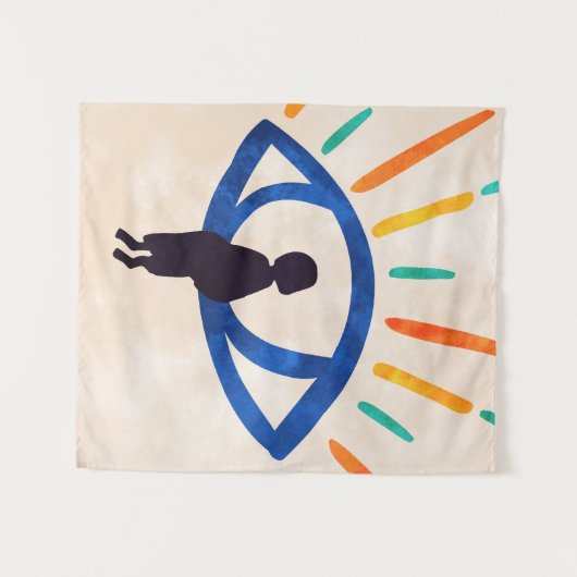 静寂の目 タペストリー (正面(横))