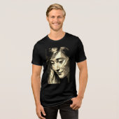 静寂の色合い トライブレンドTシャツ (正面全面)