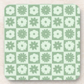 静寂の花びら 03 花柄デザイン コースター (正面)