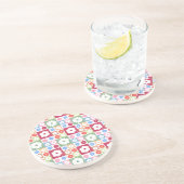 静寂の花びら 05 花柄デザイン コースター (側面)