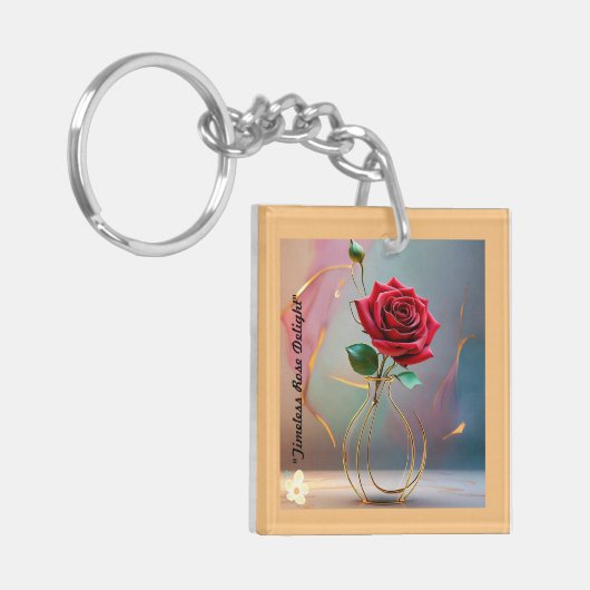 『静寂の花瓶』 キーホルダー (正面左)