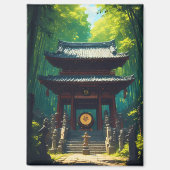"静寂の門" – 穏やかな扉 マグネット (正面)