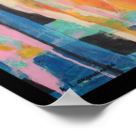 静寂の音プリント ポスター (角)