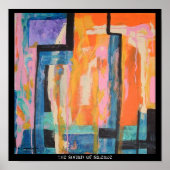 静寂の音プリント ポスター (正面)