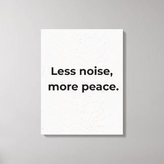 静寂を増して平和を Minimal Quote ウォールアート