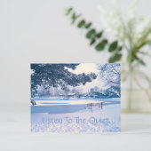 「静寂を聴く」ホリデー・ポストカード シーズンポストカード (スタンド正面)