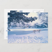 「静寂を聴く」ホリデー・ポストカード シーズンポストカード (正面/裏面)