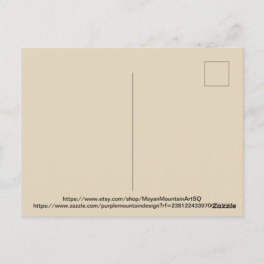 静寂 ポストカード (裏面)