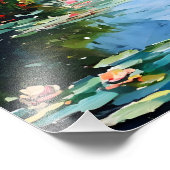 静寂:モネインスパイアウォーターリリー フォトプリント (角)