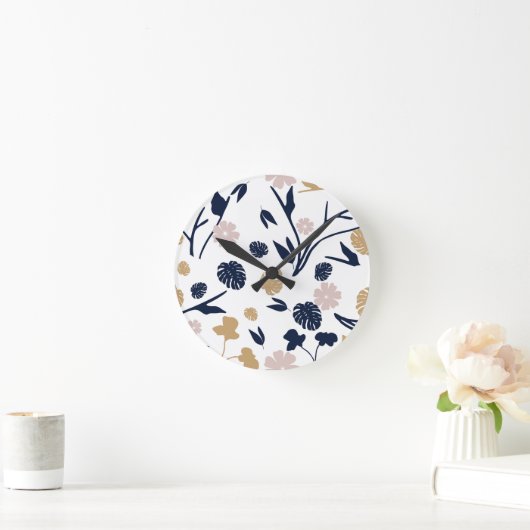 静寂 ラウンド壁時計 (ホーム)