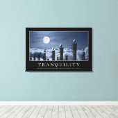 静寂：感動的引用文 キャンバスプリント (インサイチュ (ウッドフロア))