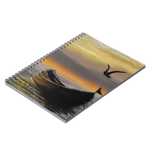 静寂 – 水彩 ノートブック (左側)