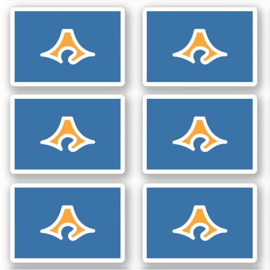 静岡県国旗 シール (正面)