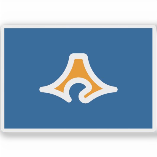 静岡県国旗 シール (正面)