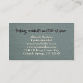 静感じ静ヨガインストラクター名刺 名刺 (裏面)