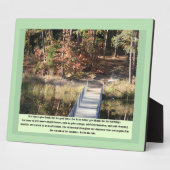 静感動的かな勇気を贈る フォトプラーク (側面)