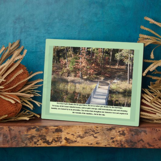 静感動的かな勇気を贈る フォトプラーク (側面)